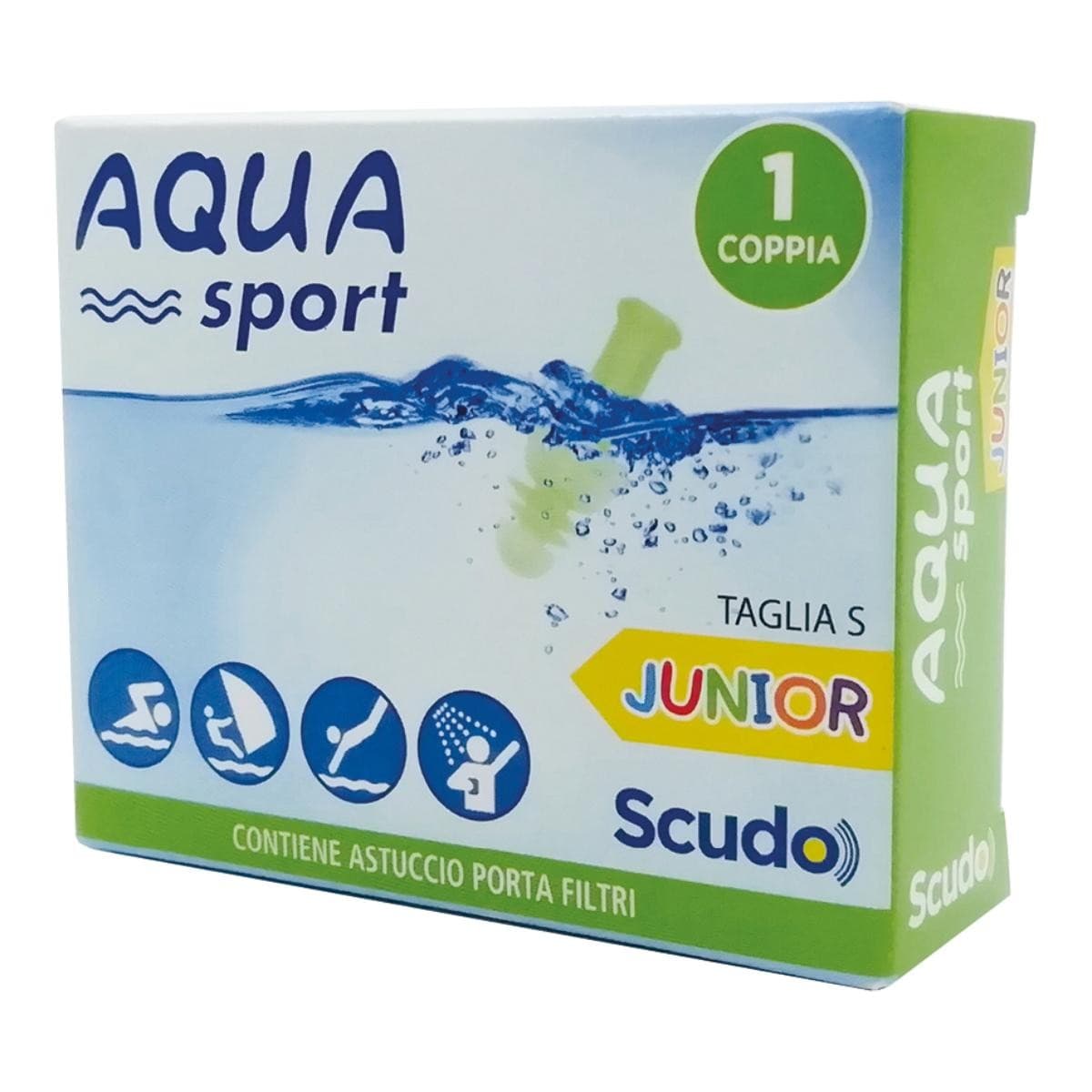 Earplug Scudo Aqua Sport Junior Tappi Auricolari 1 Coppia