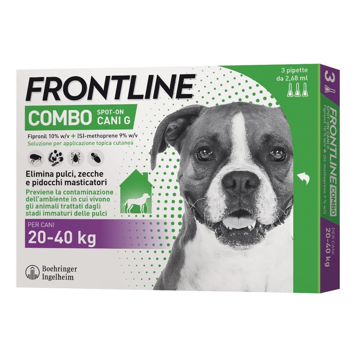 Frontline Combo 3 Pipette Cani 20-40KG
