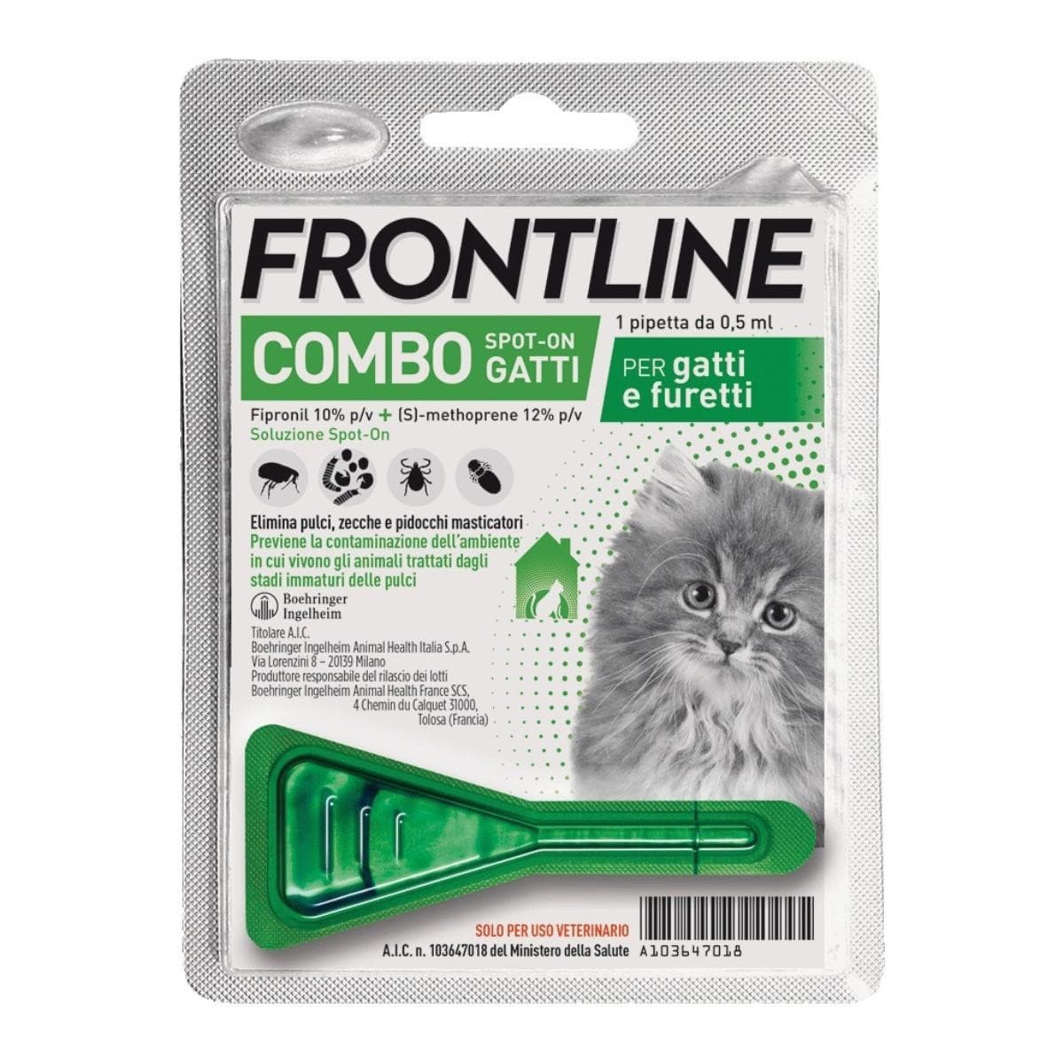 Frontline Combo 1 Pipetta Gatti/Furetti