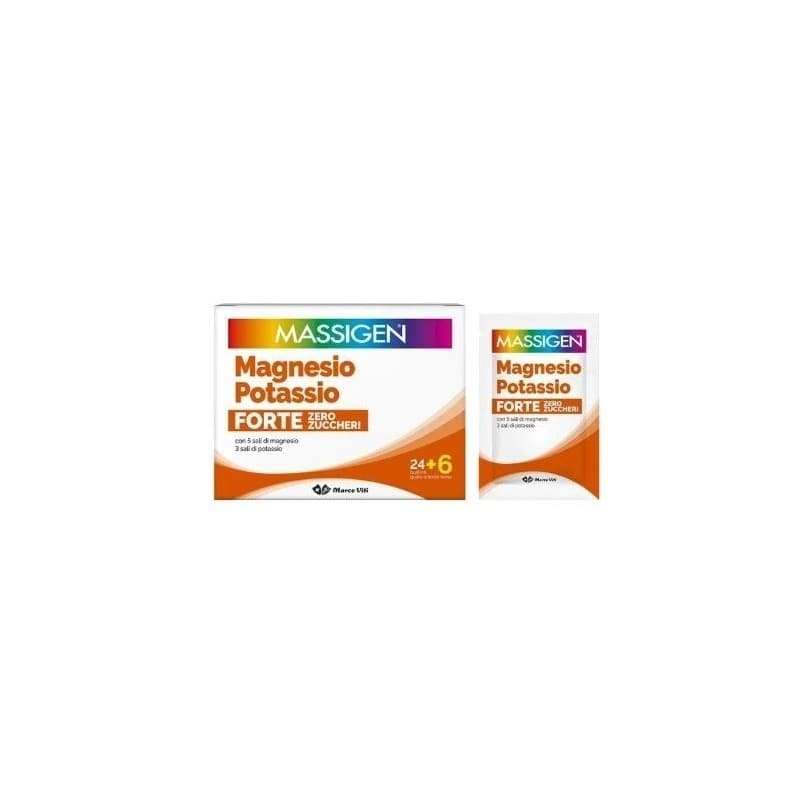 Massigen Magnesio e Potassio Forte 30 Bustine Gusto Arancia Rossa 2025