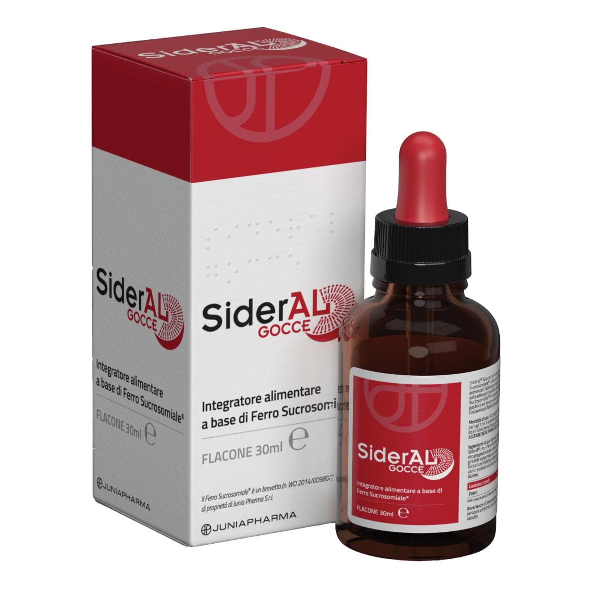 Junia Pharma Sideral Integratore Alimentare Gocce, 30mL