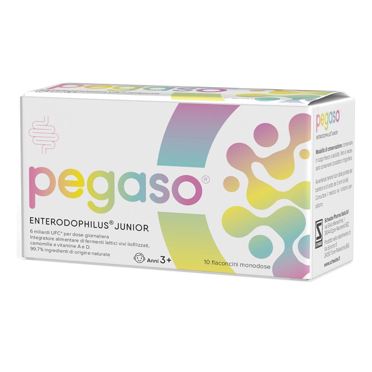 Pharma Pegaso Enterodophilus Junior Integratore Alimentare, 10flaconi