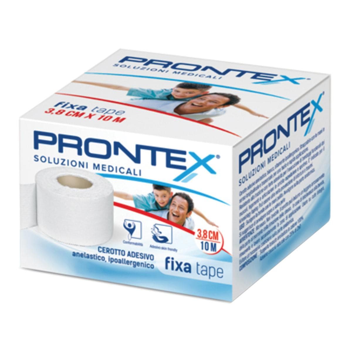 Prontex Fixa Tape Cerotto Adesivo, 3,8cm x 10m