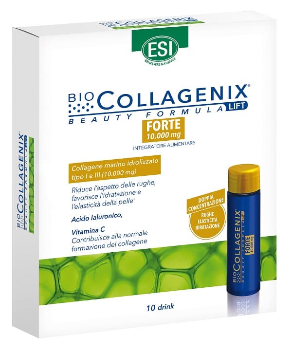 Esi Biocollagenix Beauty Drink Formula Lift Forte - Integratore alimentare per la bellezza della pelle - 10 drink