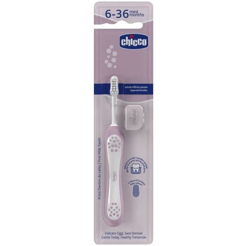 Chicco Spazzolino Rosa 6-36 mesi Primi Denti