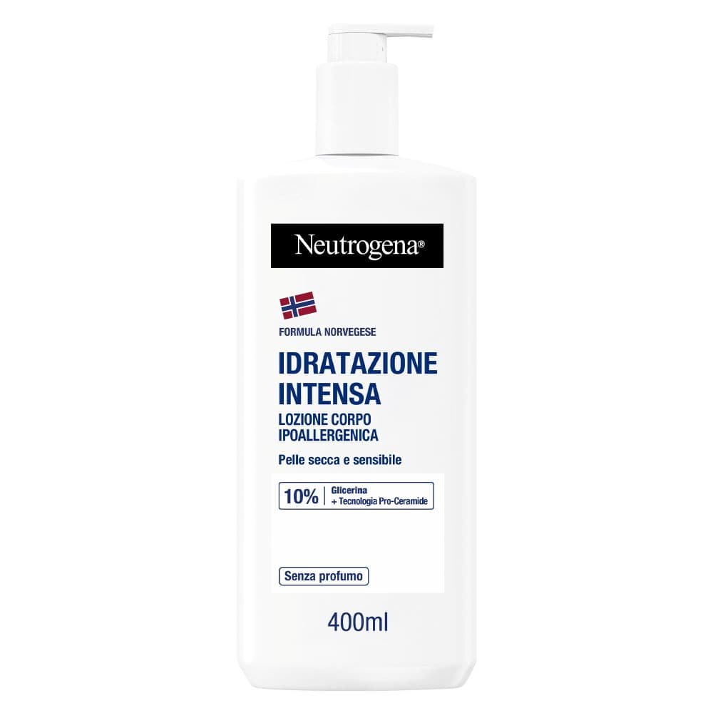 Neutrogena Lozione Corpo Senza Profumo - Crema idratante per pelle sensibile e secca - 400 ml