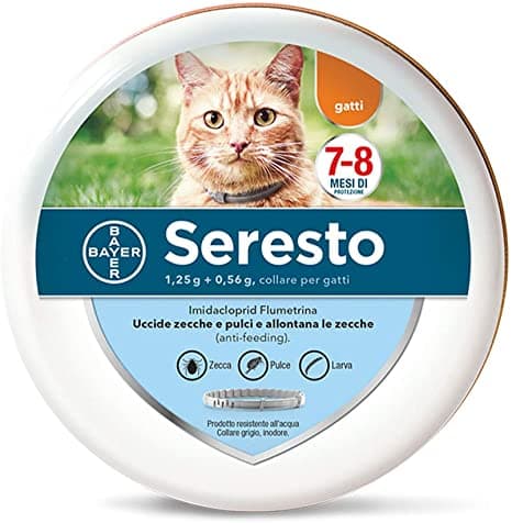 Seresto Collare Antiparassitario per Gatti - Contro pulci, zecche e pappataci