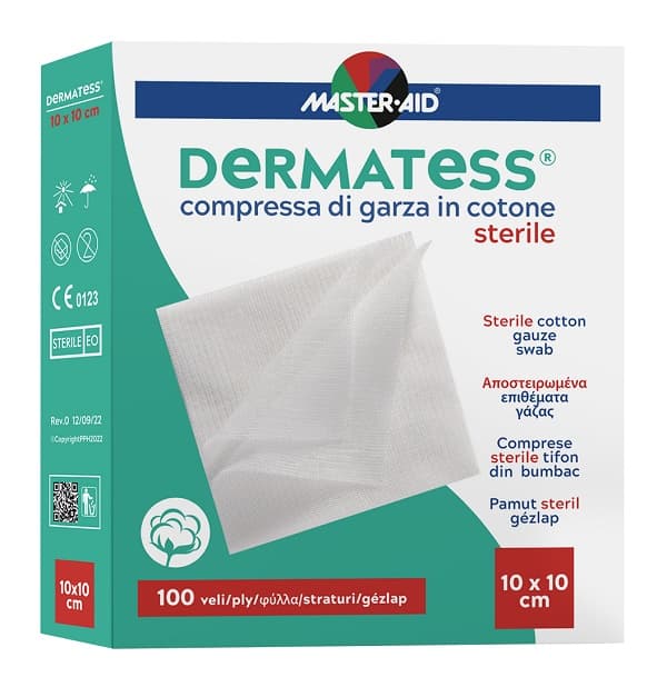 GARZA IDROFILA DERMATESS COT 36X40 12 PEZZI