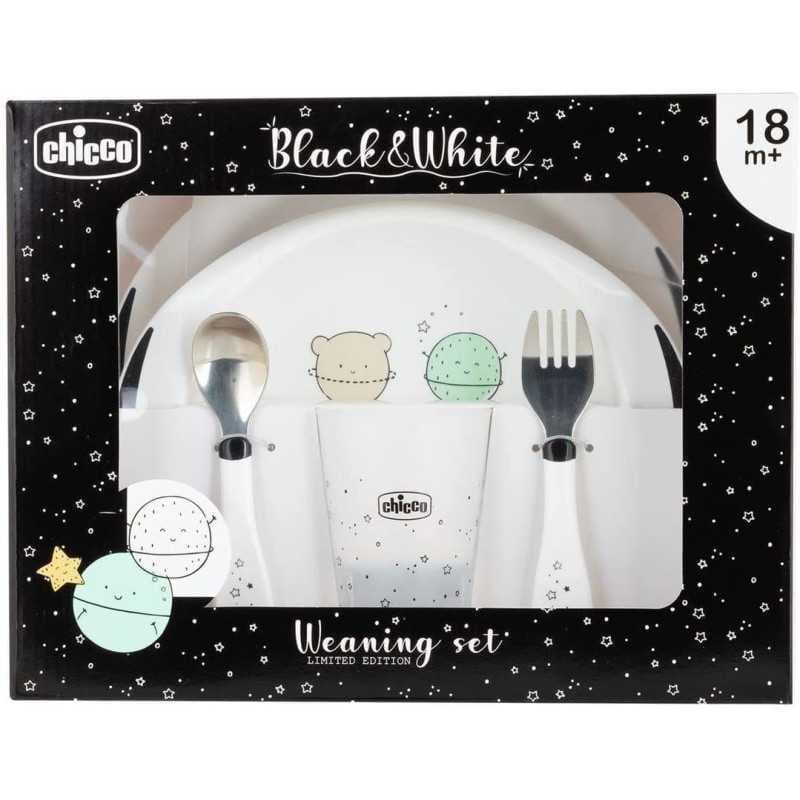 Chicco Set Pappa Black & Whitew 18Mesi+ Planets
