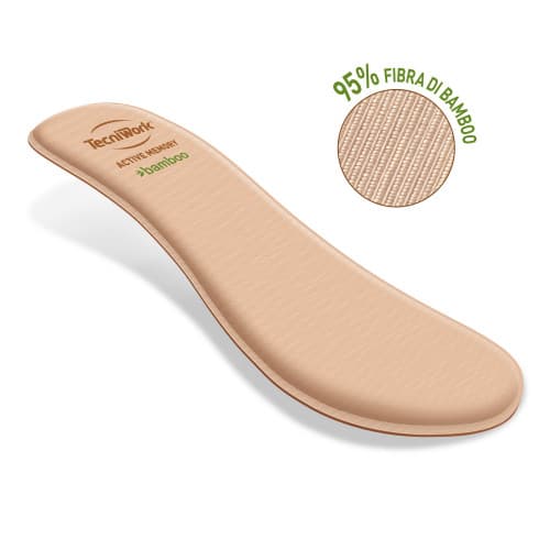 Solette con rivestimento in fibra di bambù Active Memory Bamboo 1 paio misura 45