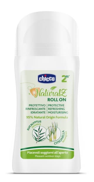 Chicco Roll On NaturalZ Protettivo & Rinfrescante Antizanzare Bebè e Bambini 2M+ 60 ml