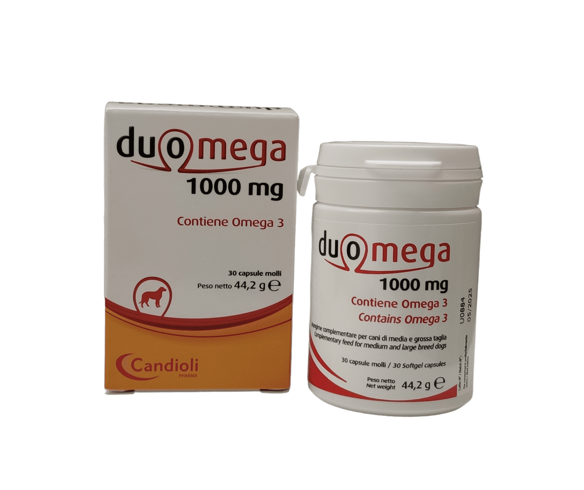 Duomega Cani 1000 mg 30 Capsule - Per cani di media e grande taglia