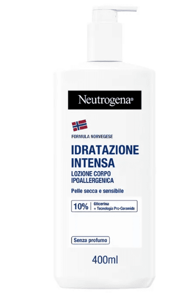 Neutrogena Crema Corpo Idratante Intensa per Pelle Secca e Sensibile 400ml