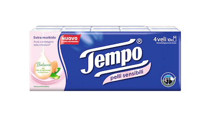 Tempo Fazzoletti Pelli Sensibili 10x9