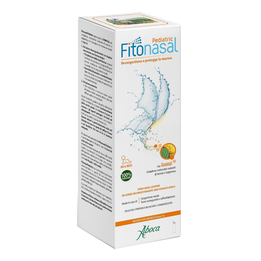 Fitonasal Pediatrico Nebulizzatore Spray Nasale 125 Ml Ad Azione Decongestionante Non Farmacologica