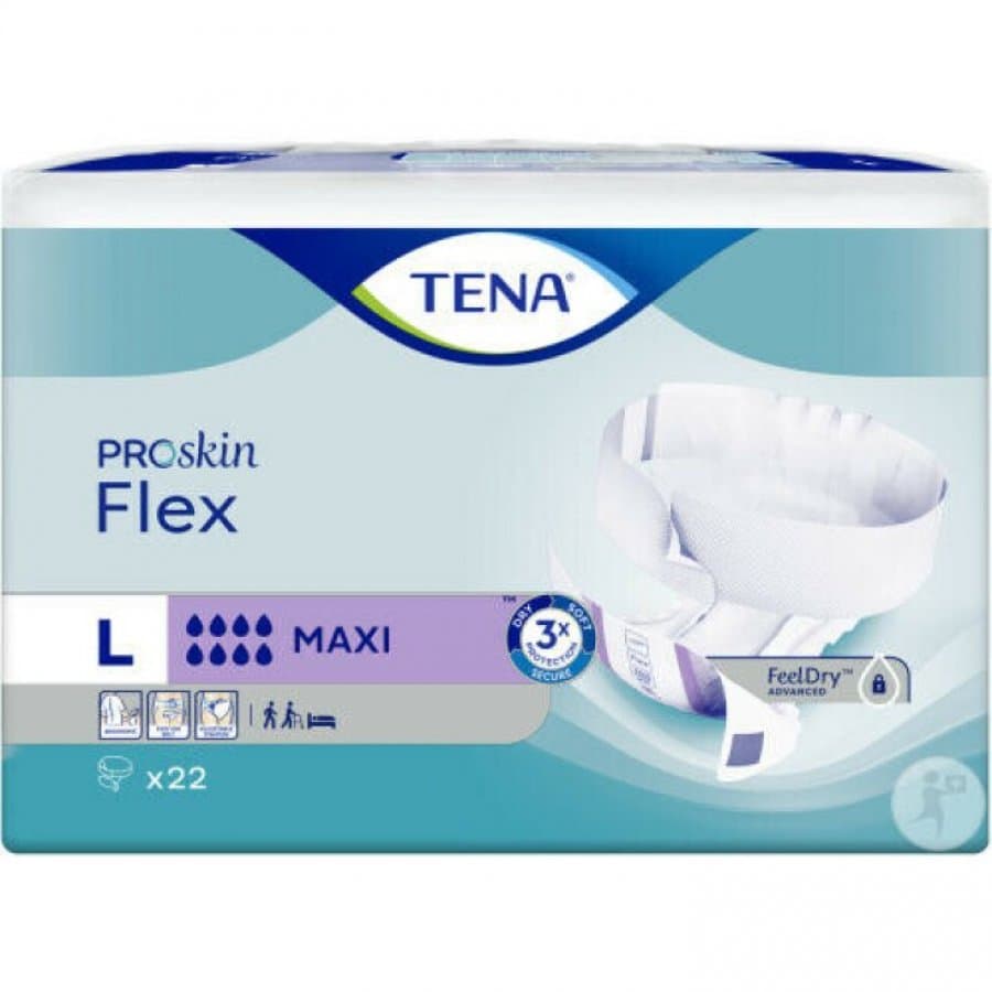 TENA Flex Maxi – L - Pannolone a Cintura - 22 Pezzi
