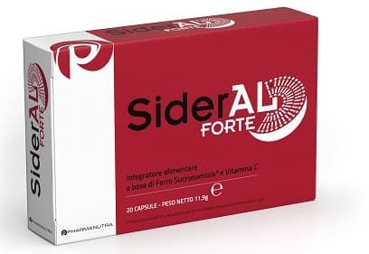 Sideral Forte 20 capsule 30 milligrammi - integratore di ferro e vitamina c