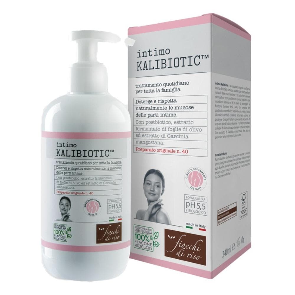 Kalibiotic - detergente intimo per tutta la famiglia pH 5,5 - 240 millilitri - Fiocchi di Riso