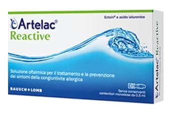 ARTELAC REACTIVE SOLUZIONE OFTALMICA MONODOSE 10 UNITA\' DA 0,5 ML