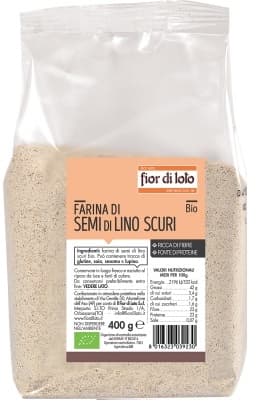 FARINA SEMI LINO SCURI BIO400G