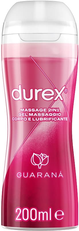 DUREX MASSAGE 2 IN 1 GEL MASSAGGIO CORPO E LUBRIFICANTE GUARANA\' 200 ML