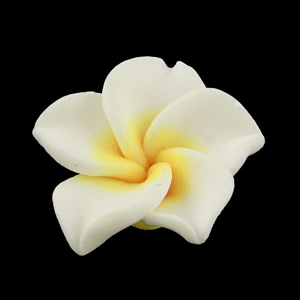 Argilla polimerica artigianali 3 d Plumeria fiore perline