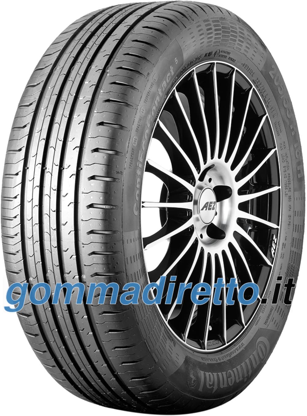 Continental ContiEcoContact 5 ( 205/50 R17 93V XL Conti Seal, con bordo di protezione )