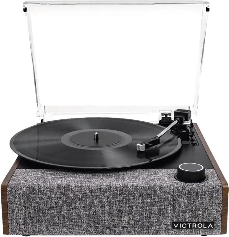 Victrola VTA-74 Giradischi a trazione a cinghia Noce - Nuevo