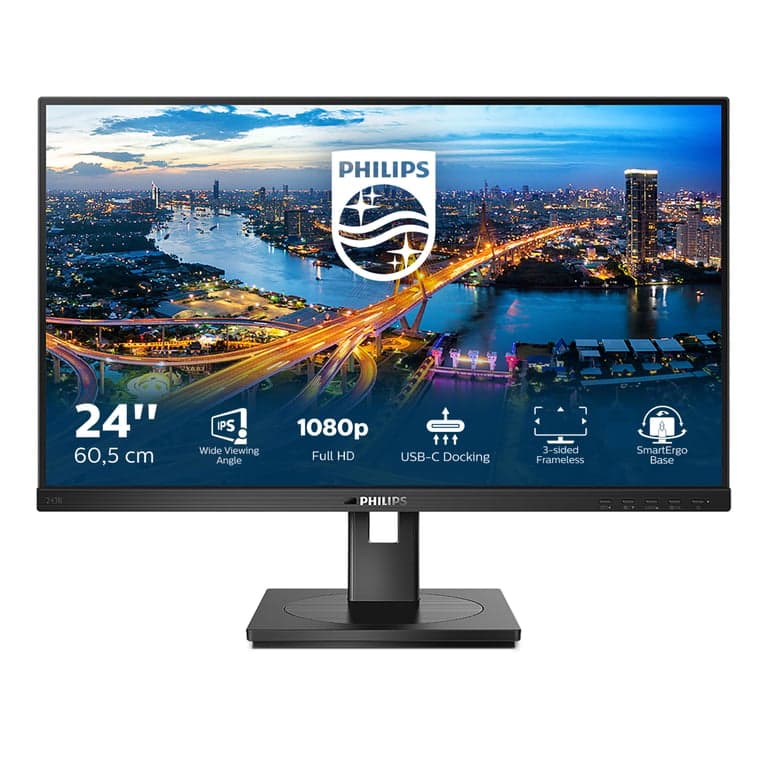 Philips B Line 243B1/00 Display LED 60,5 cm (23,8 ) 1920 x 1080 pixel Full HD Nero - Nuevo