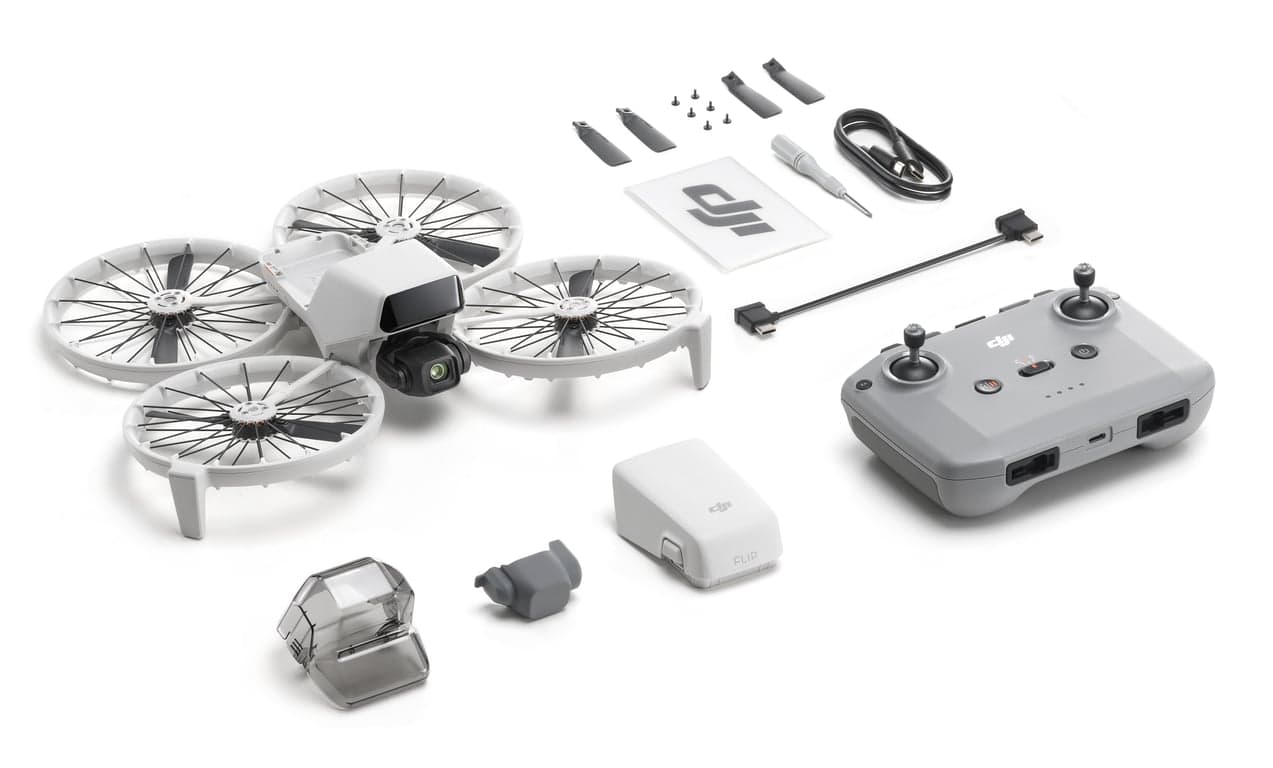 DJI Flip 4 rotori Quadcopter 48 MP 3840 x 2160 pixel 3110 mAh Nero, Bianco - Nuevo