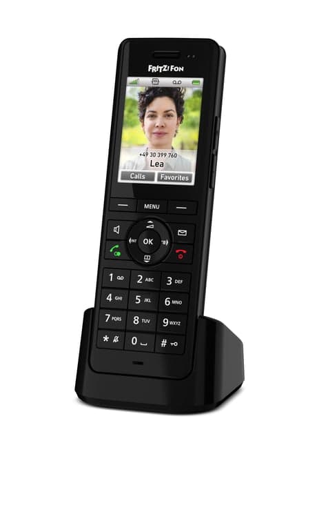 FRITZ!Fon X6 INT Telefono DECT Identificatore di chiamata Nero - Nuevo