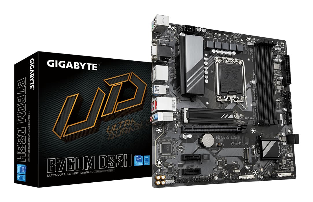 Scheda madre GIGABYTE B760M DS3H Intel B760 Express LGA 1700 micro ATX - Nuevo