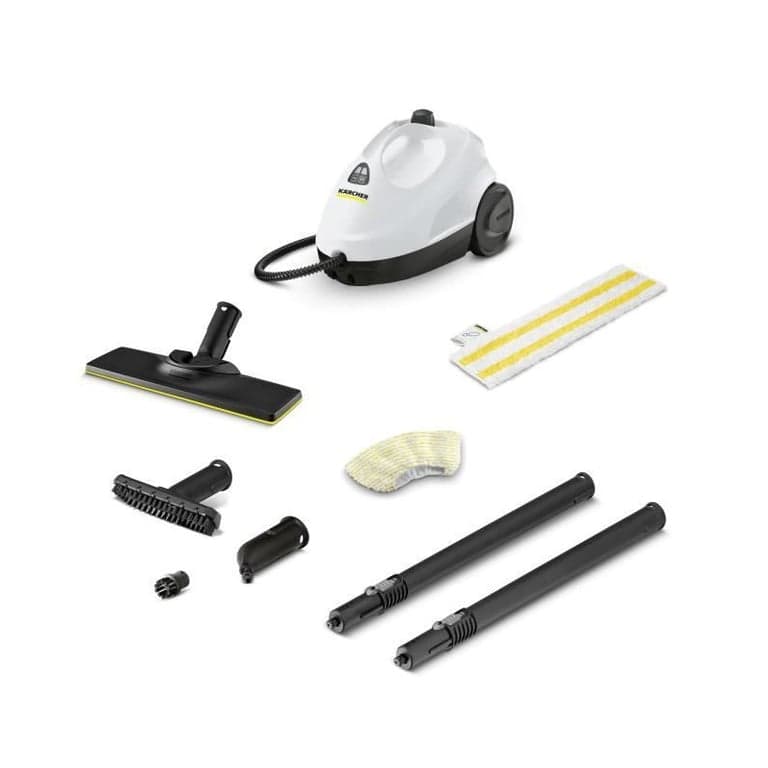 NUOVO KARCHER SC 2 Easy Fix - Pulitore a Vapore - Pressione Vapore 3,2 bar - Potenza 1500 W - Set di Pulizia Pavimenti EasyFix & Ugelli - Nuevo