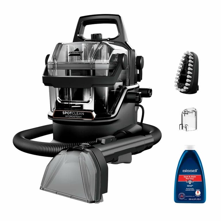 NUOVO BISSELL SpotClean HydroSteam Select - Pulitore a vapore - Tappeti, tappezzeria, piastrelle - 1000 W - 4,5 m - 3 modalità di pulizia - Nuevo