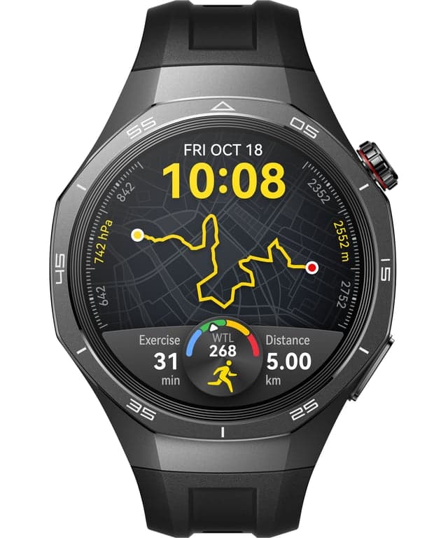 Orologio connesso Huawei WATCH GT5 Pro 46mm Nero con GPS, Monitor della Frequenza Cardiaca e Sensore di Ossigeno nel Sangue - Nuevo