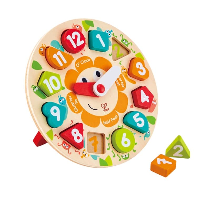 Puzzle educativo di forme - Orologio colorato per bambini - Nuevo