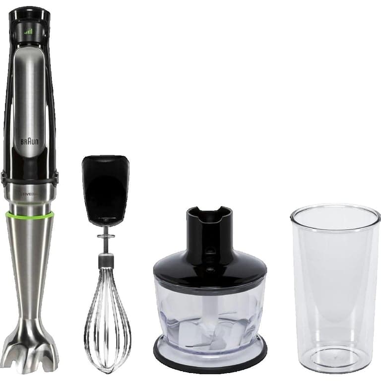 Frullatore ad immersione Braun MultiQuick 7 MQ7035X Nero e acciaio - Nuevo