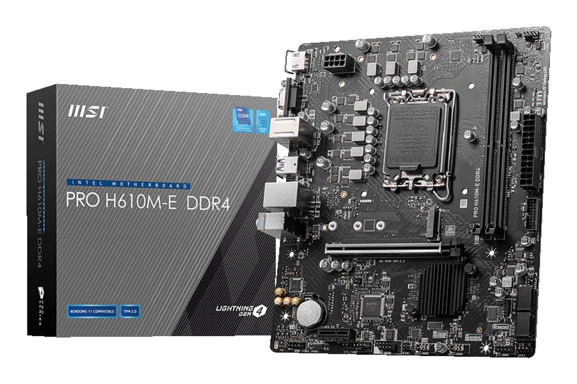 MSI PRO H610M-E Scheda madre micro ATX DDR4 Intel H610 LGA 1700 - Nuevo