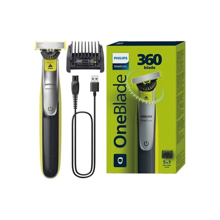 Rasoi elettrico Philips OneBlade 360 QP2734/23 360° Charcoal/Nero - Nuevo