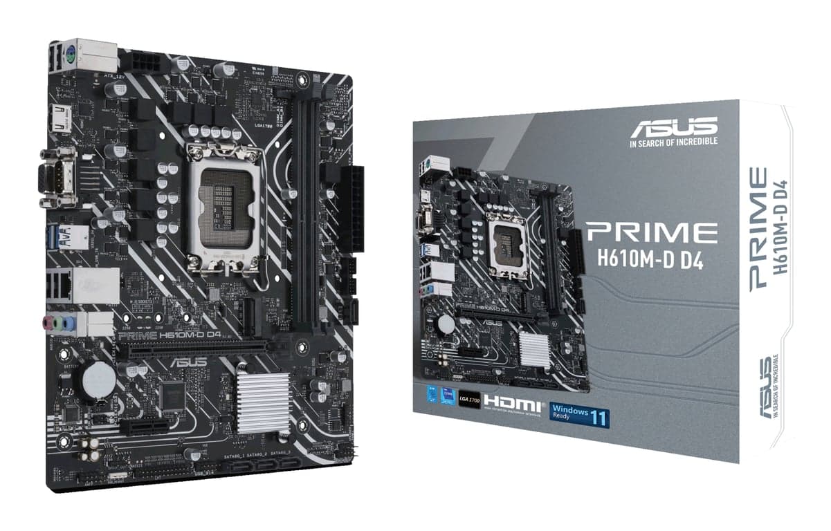 ASUS PRIME H610M-D D4 Intel H610 LGA 1700 micro ATX - Nuevo