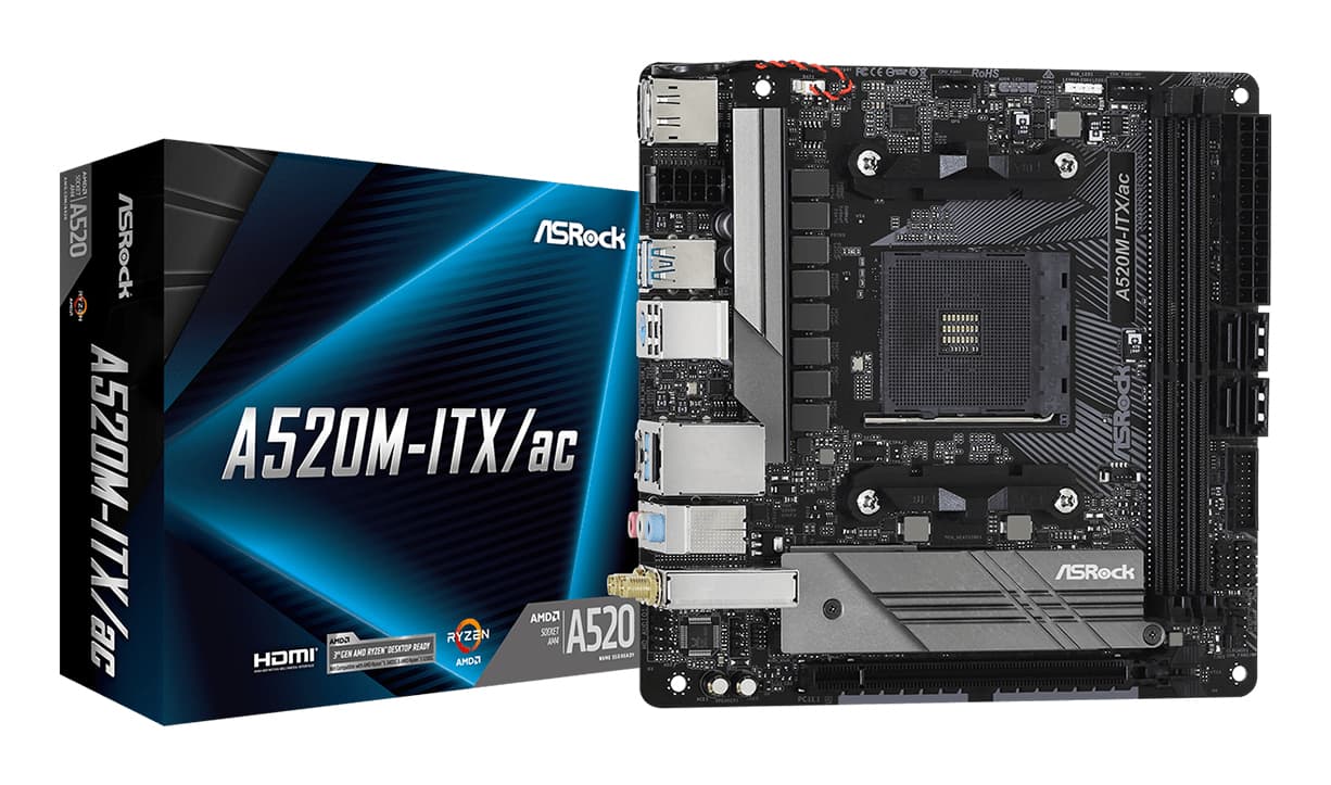 Asrock A520M-ITX/ac AM4 slot micro ATX - Nuevo