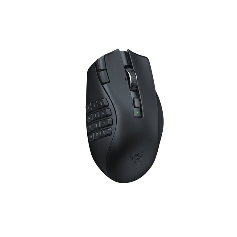 Razer Naga V2 HyperSpeed Mouse wireless da gioco RF per destri + Bluetooth ottico 30000 DPI - Nuevo