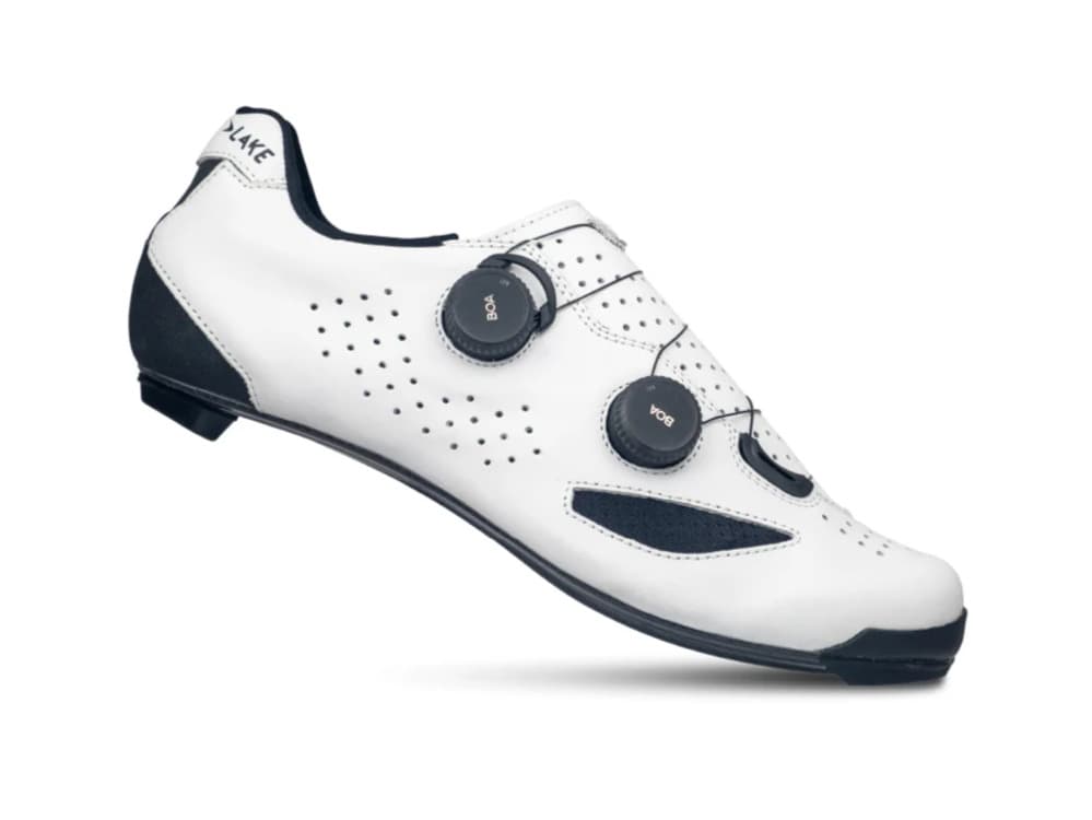 Lake CX239 road cycling shoes wide model white/black men