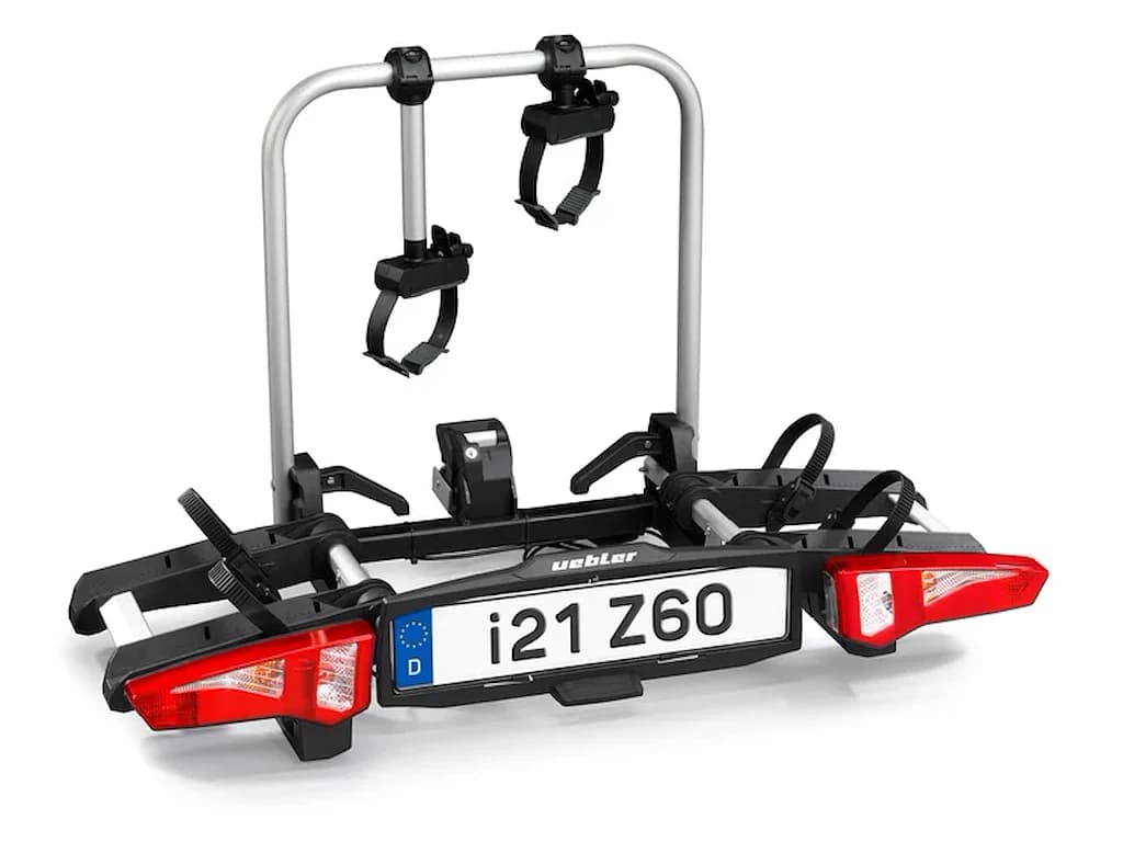 Uebler i21 Z60 bike rack for 2 bikes with 60° fold-down function