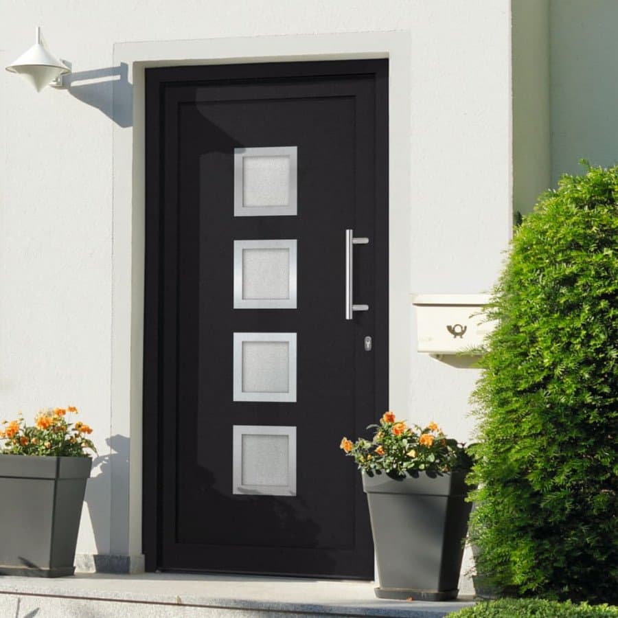 Vidaxl porta di ingresso antracite 108x200 cm Edilizia Brico giardino animali