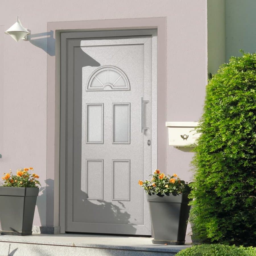 Vidaxl porta di ingresso bianca 98x208 cm Edilizia Brico giardino animali