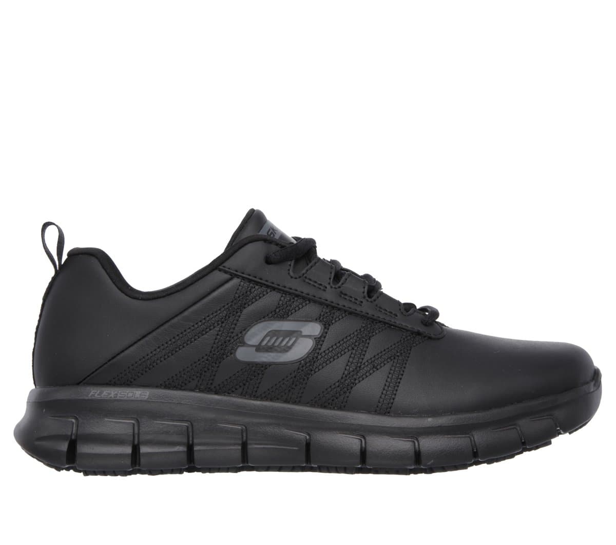 Skechers Donna Work Relaxed Fit: Sure Track - Erath Sneaker in Nero, Taglia 41