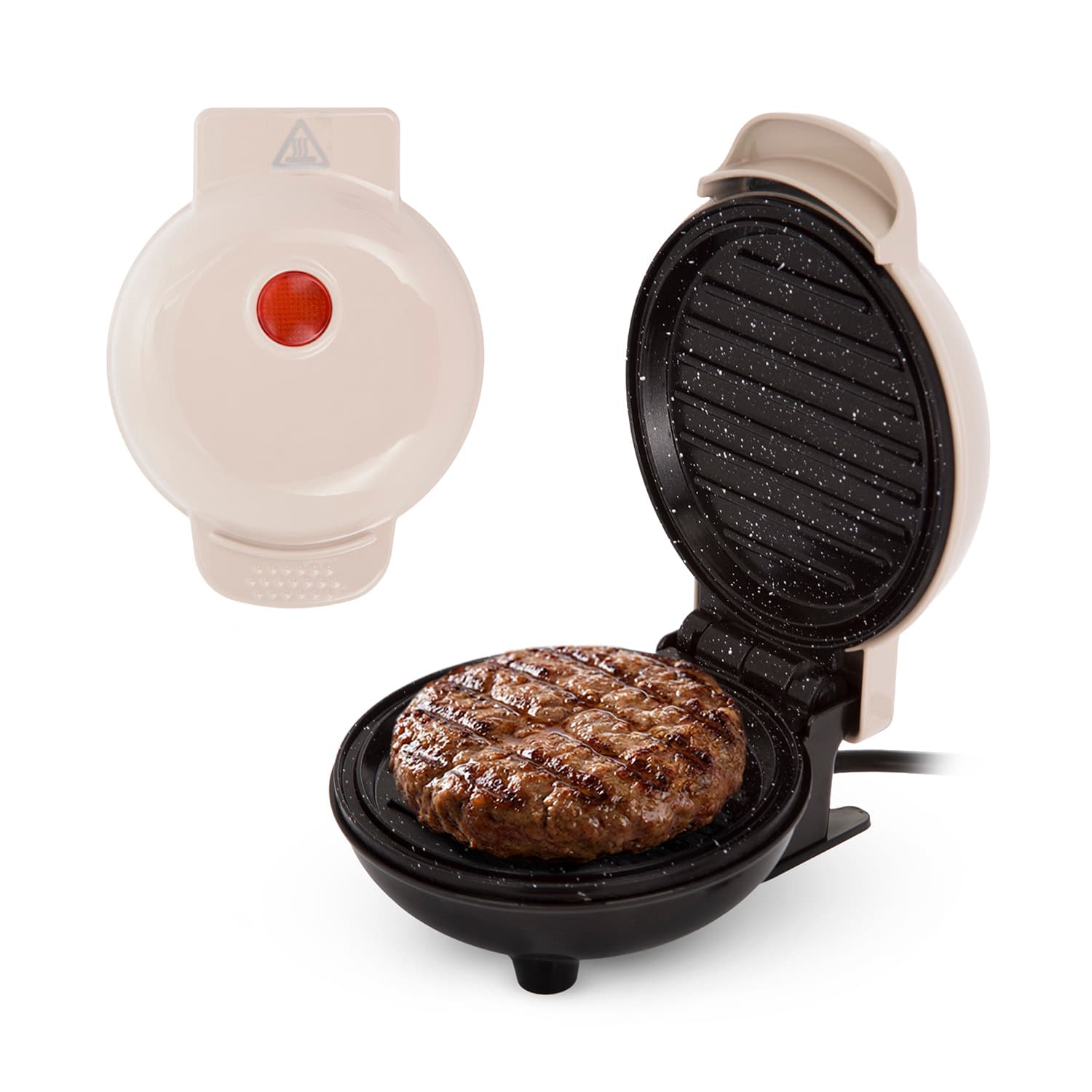 Mini piastra grill 12 cm tortora