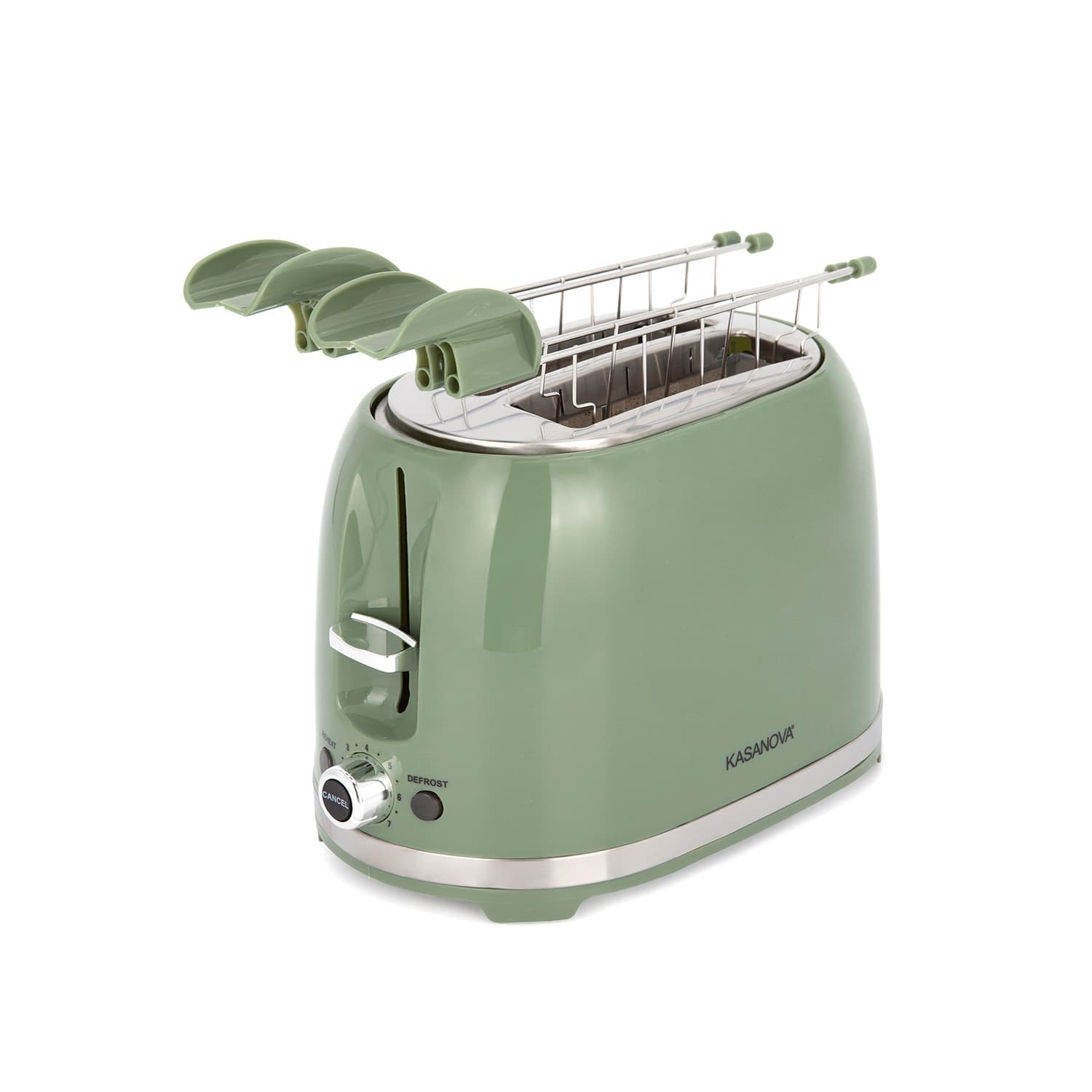 Tostapane 2 fette 7 livelli di tostatura 850 W verde
