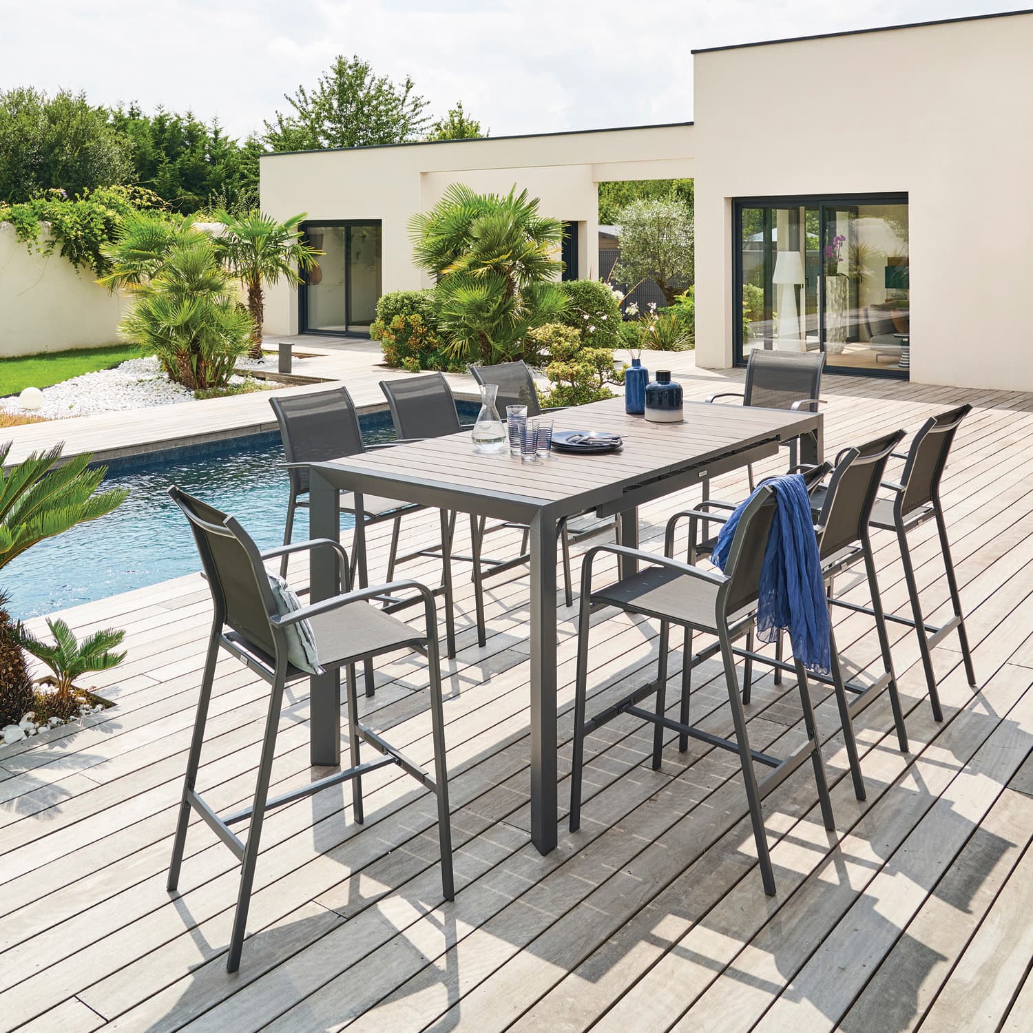 Tavolo da giardino allungabile 154 214x100x105 cm - Evasion